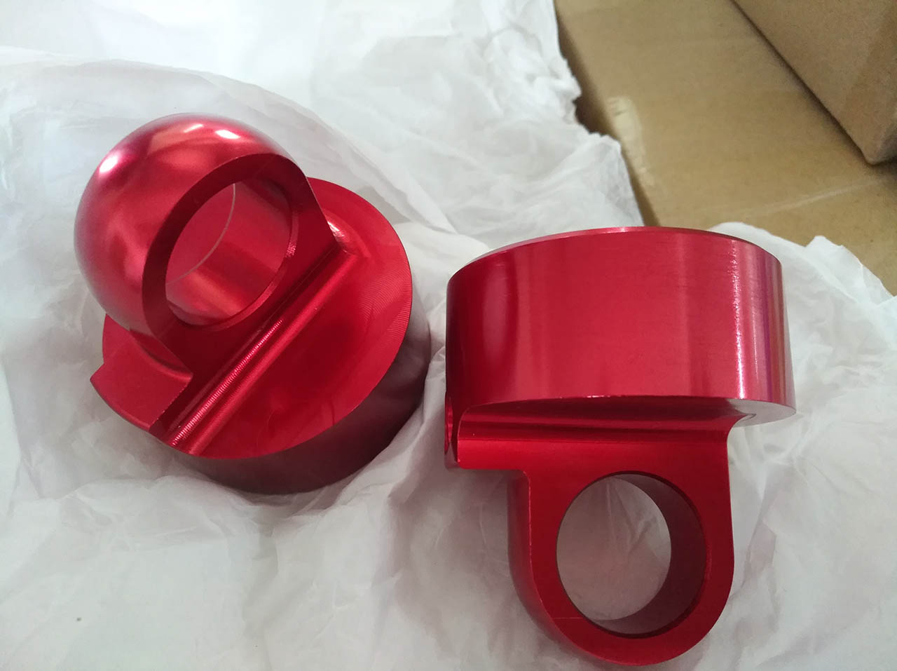 aluminum cnc machining red anodizing